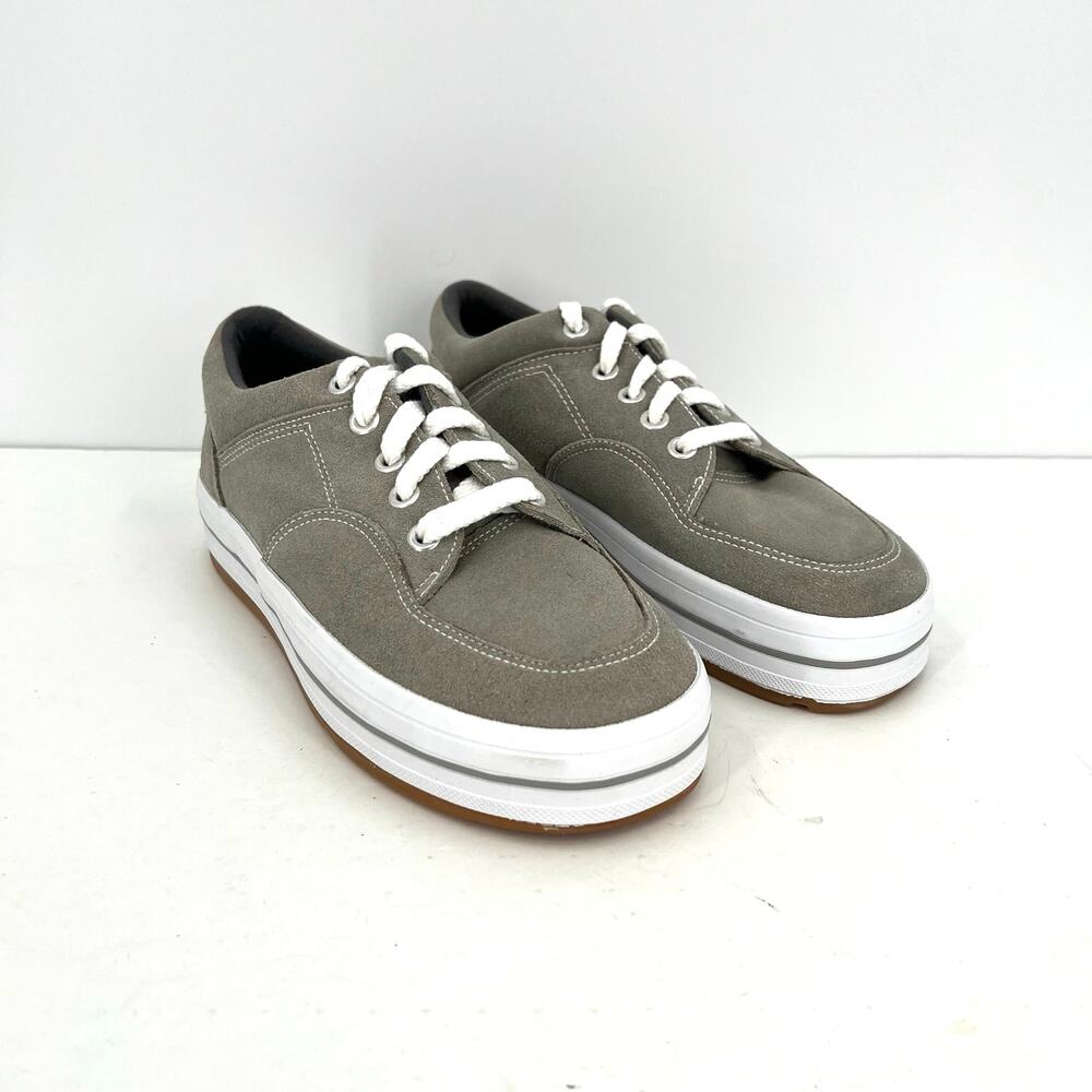 G.H. Bass & Co. Ebbtide Women’s suede Y2K platform sneakers.